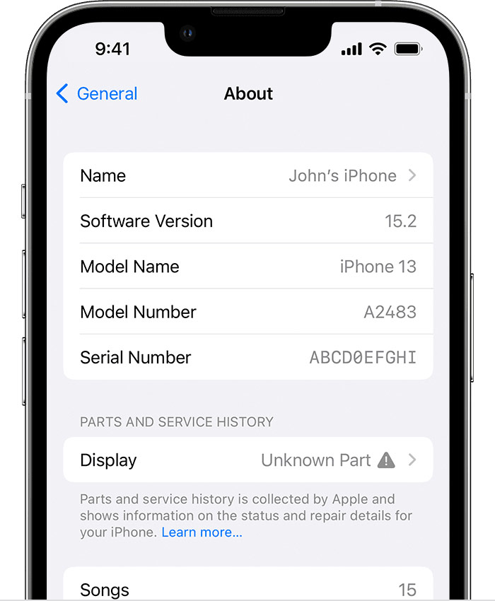 iphone parts and service history 3