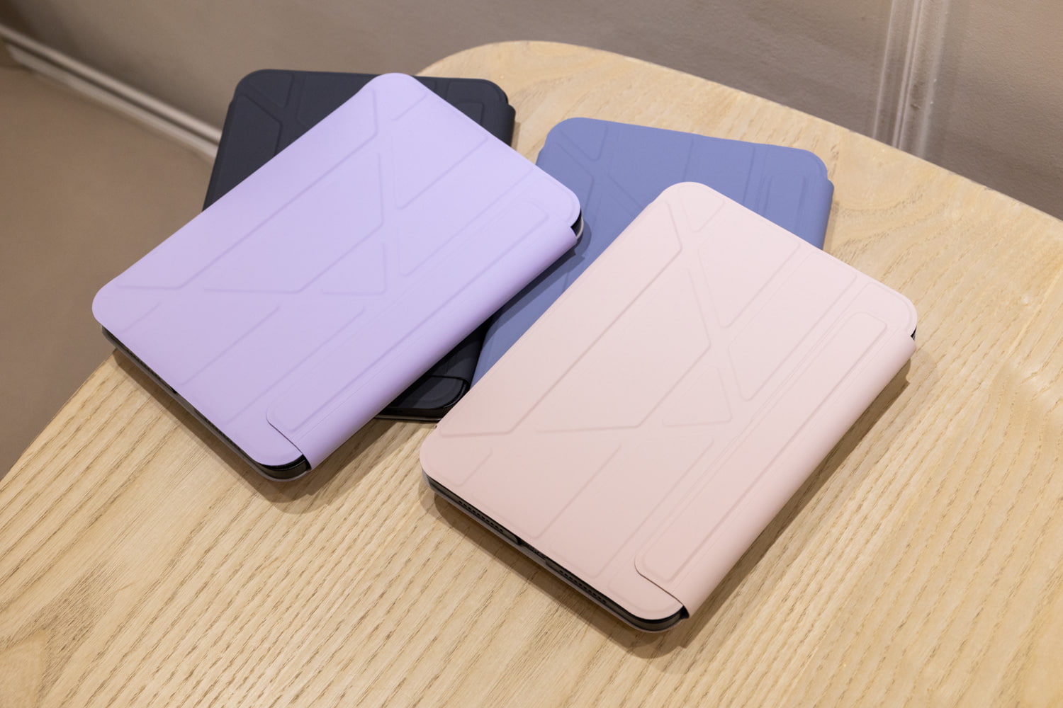 Origami iPad mini 全方位支架保護套 繽紛多色系加上親膚質感