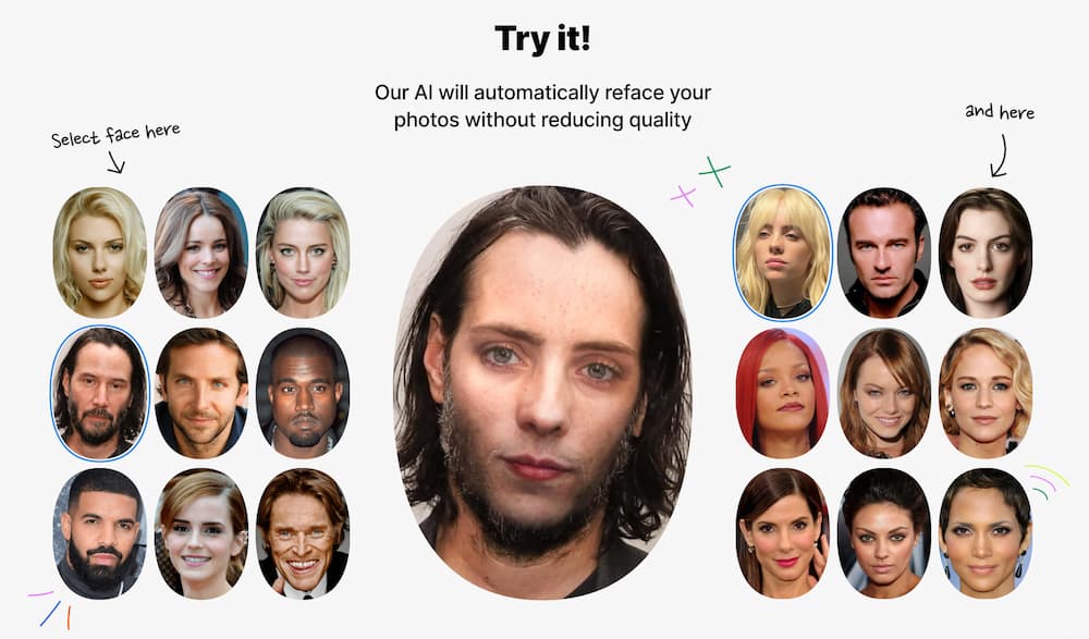 AI Face Swapper 線上照片換臉工具