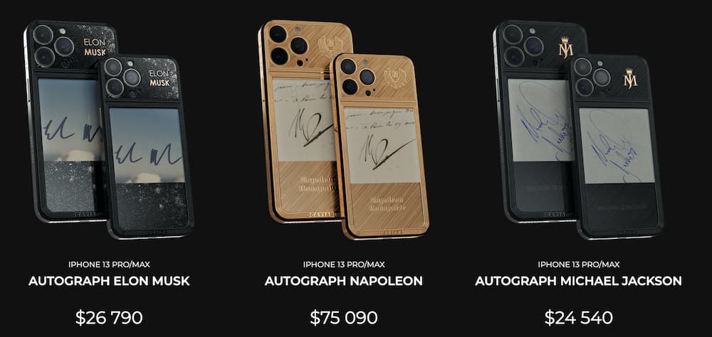 Caviar 推出四款 iPhone 13 經典訂製簽名款