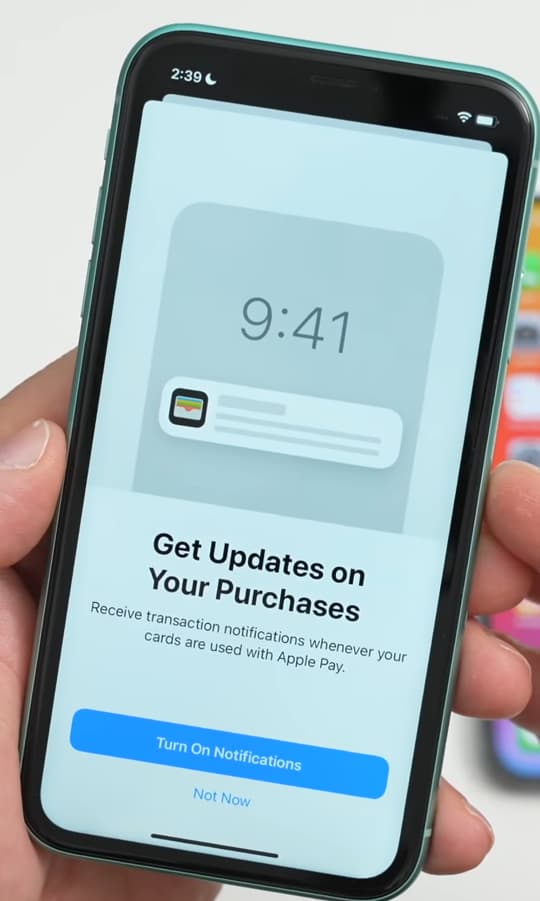 iPhone 錢包 App 交易通知提醒