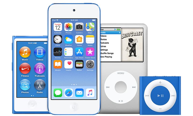 歷代iPod產品