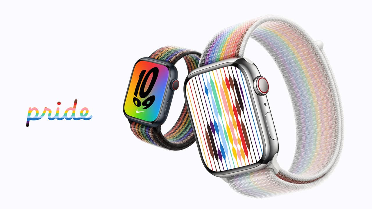 蘋果 2022年款 Apple Watch 彩虹錶帶與錶面免費下載