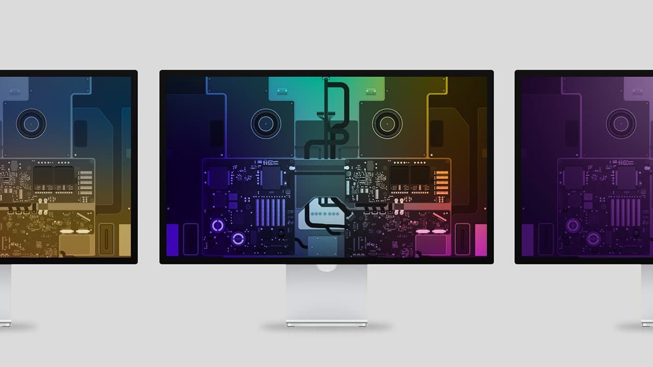 Studio Display透視桌布｜6張彩色風格macOS和Win都適用