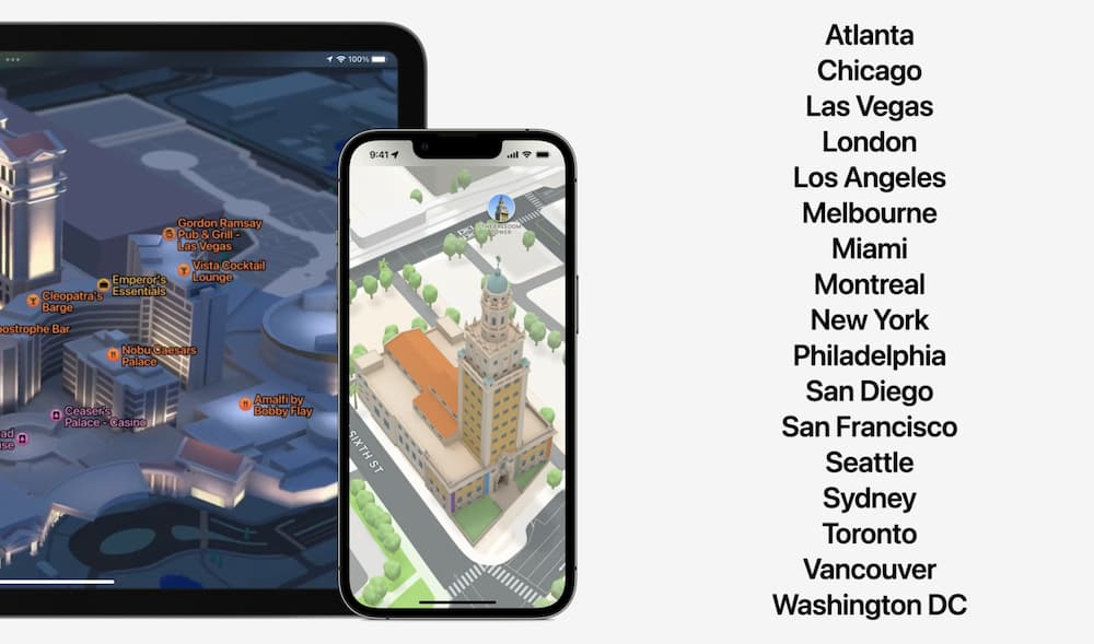 iOS 16地圖新增多點規劃、新城市、Transit