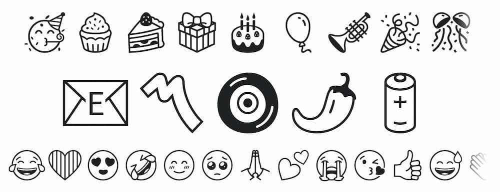 Google Noto Emoji 免費字體下載，超過3000種簡約表情符號1