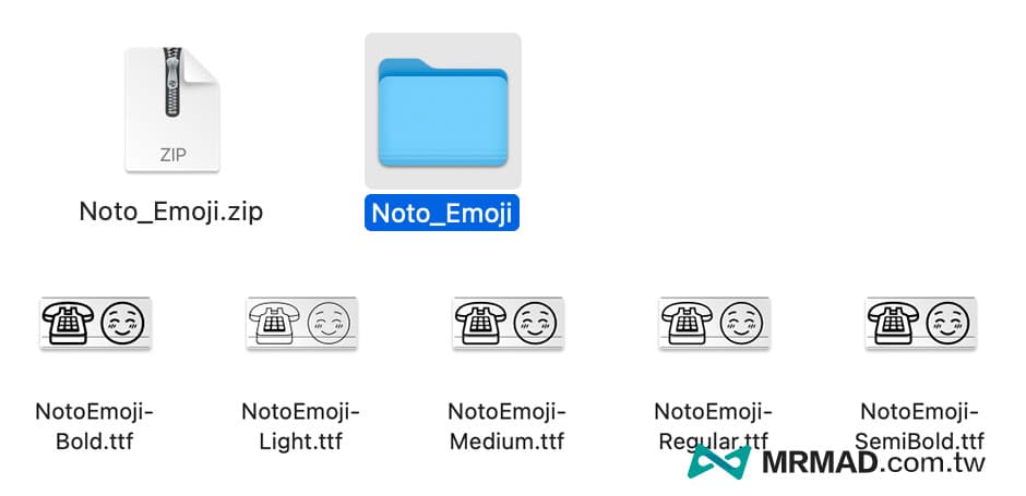 Google Noto Emoji 免費字體下載，超過3000種簡約表情符號7