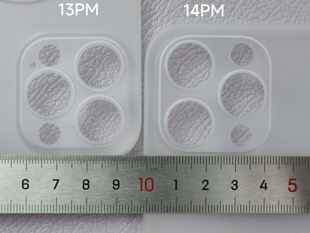 iPhone 14保護殼鏡頭與iPhone 13保護殼鏡頭比較