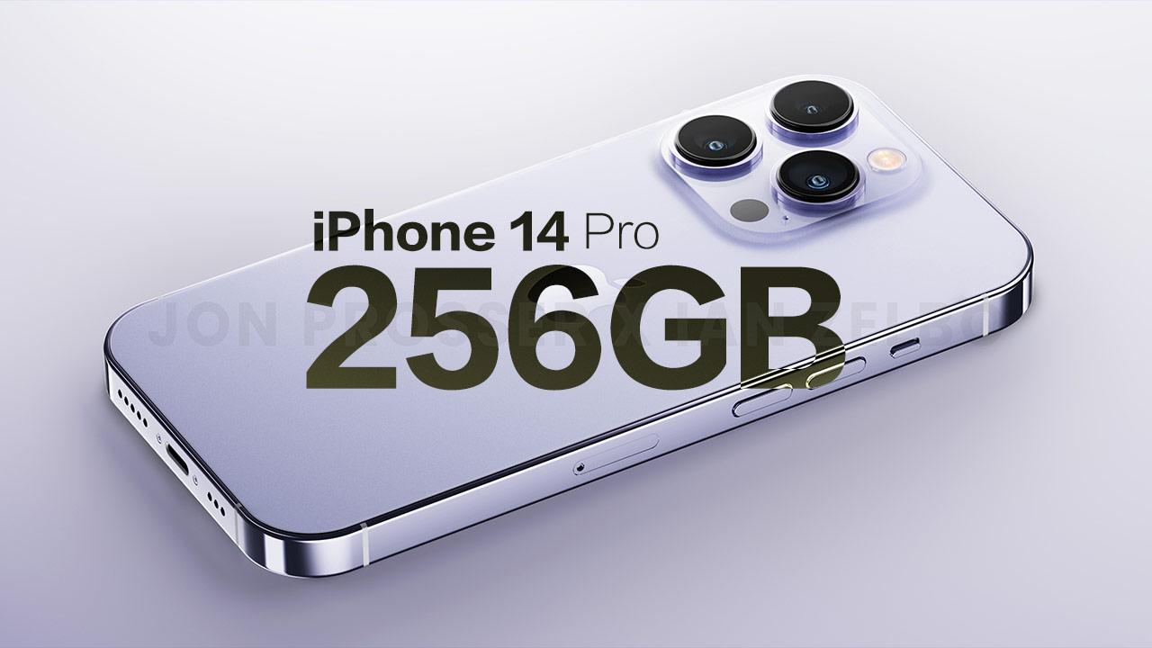 iphone 14 pro storage capacity starts at 256gb