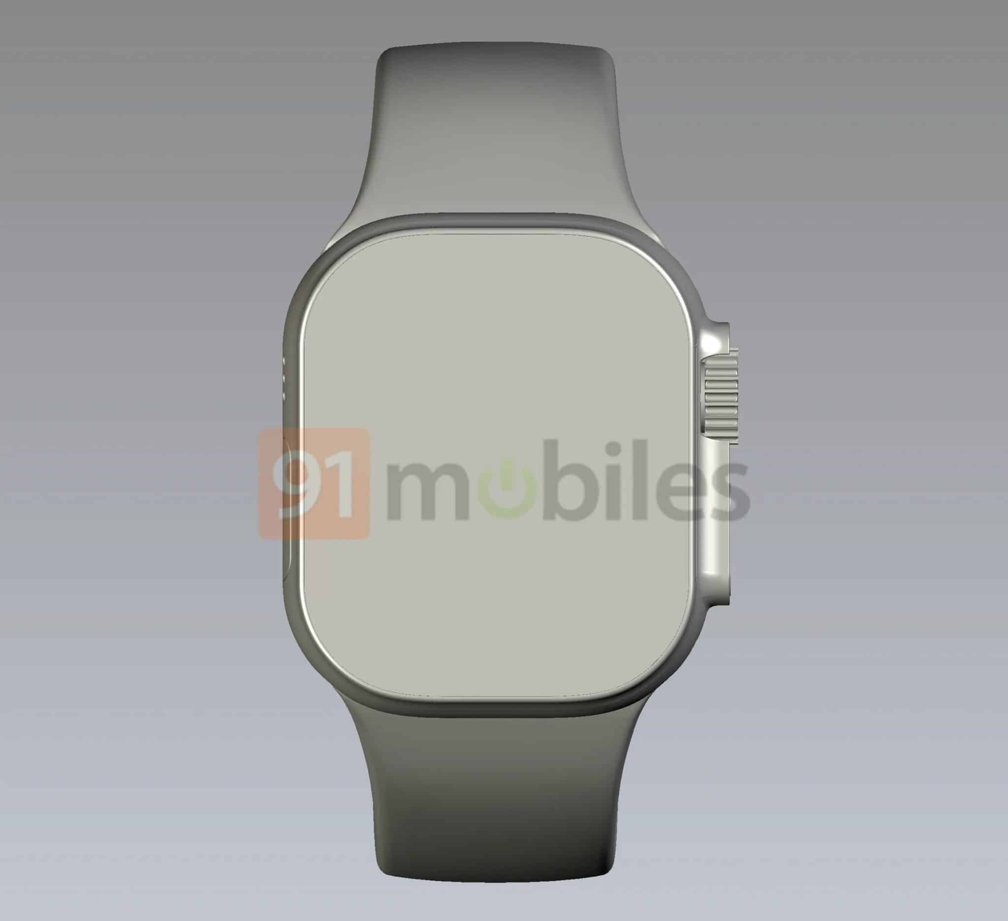 Apple Watch Pro CAD 渲染設計圖曝光