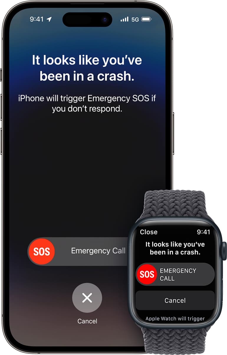 ios 16 iphone 14 pro watchos 9 series 8 crash detection