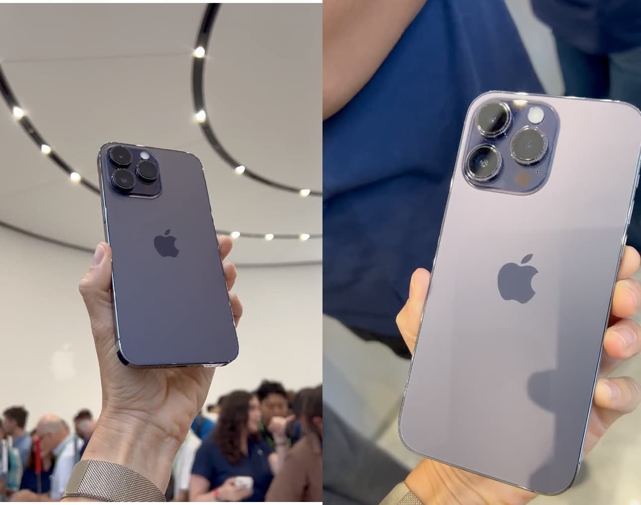 iPhone 14 Pro紫色實機顏色比較