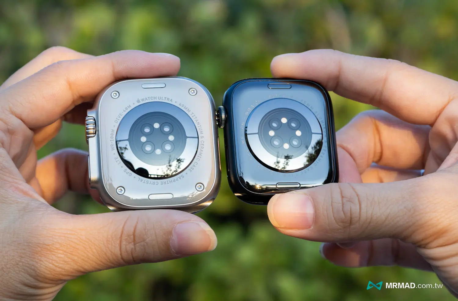 Apple Watch Ultra vs. Apple Watch Series 外觀差異比較
