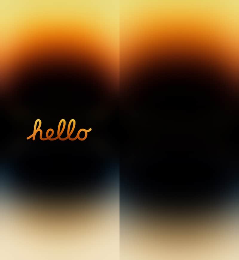 2hello Gold iPhone 14 wallpaper ad tile