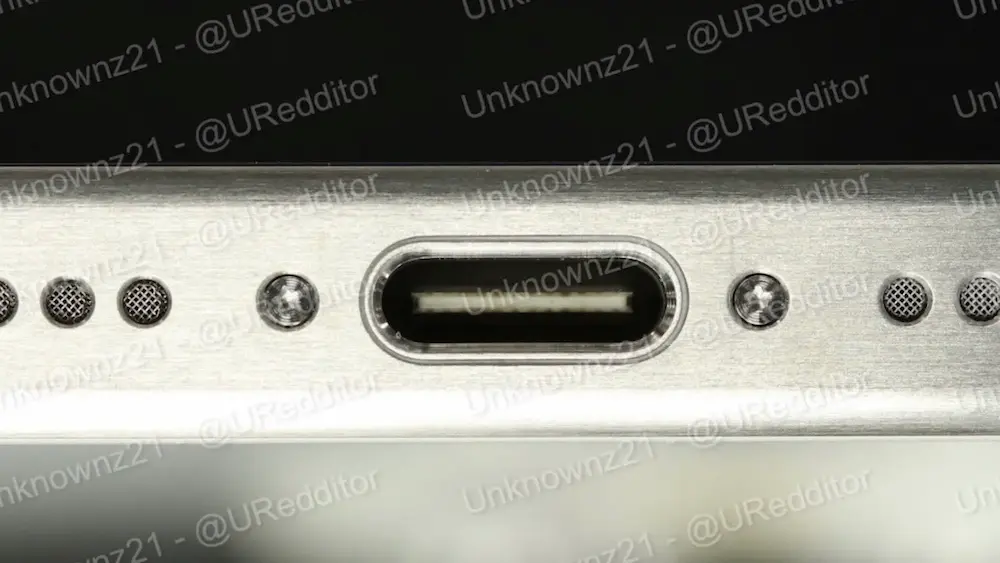 iPhone 15 Pro 間諜實機照證實USB-C 與鈦金屬邊框