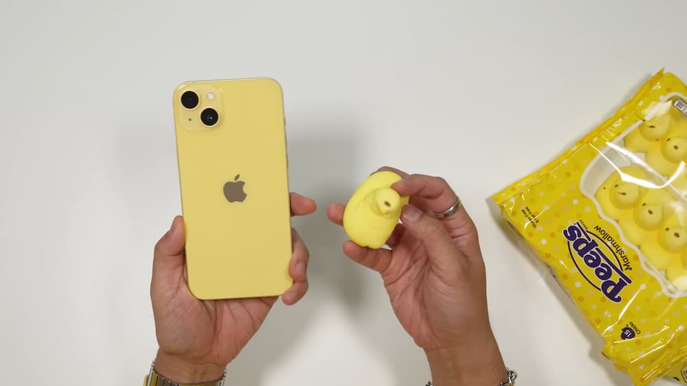 which color is the yellow iphone 14 approaching 5