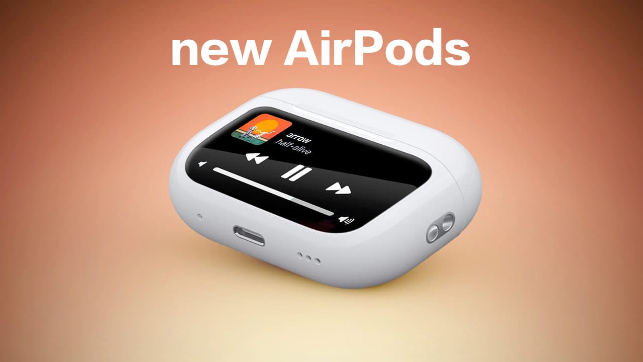 apple airpods case with touchscreen