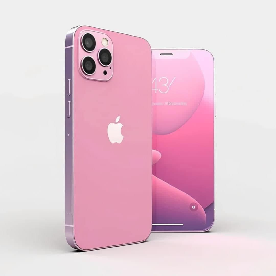 智能粉色手机品牌视觉设计海报模板-变色鱼