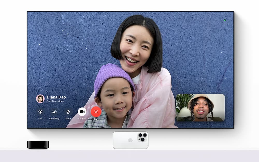 iOS 17 Apple TV 支援 FaceTime 通話