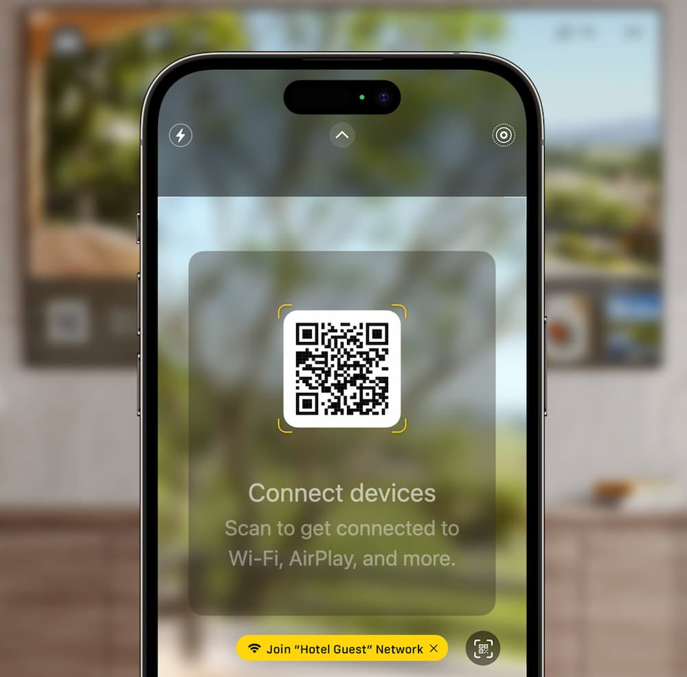 iOS 17 Hotel 飯店電視支援 AirPlay 播放和提供建議