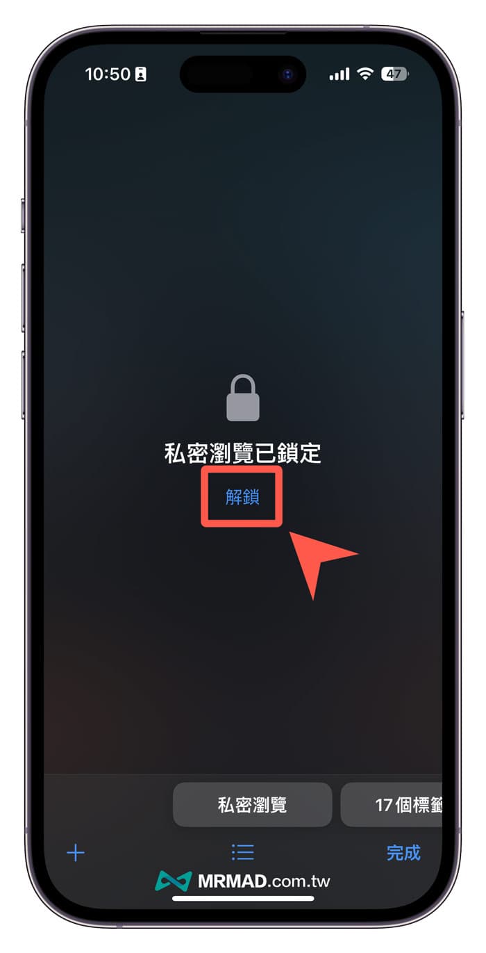 iPhone 如何開啟 Safari 私密瀏覽 Face ID 上鎖模式3