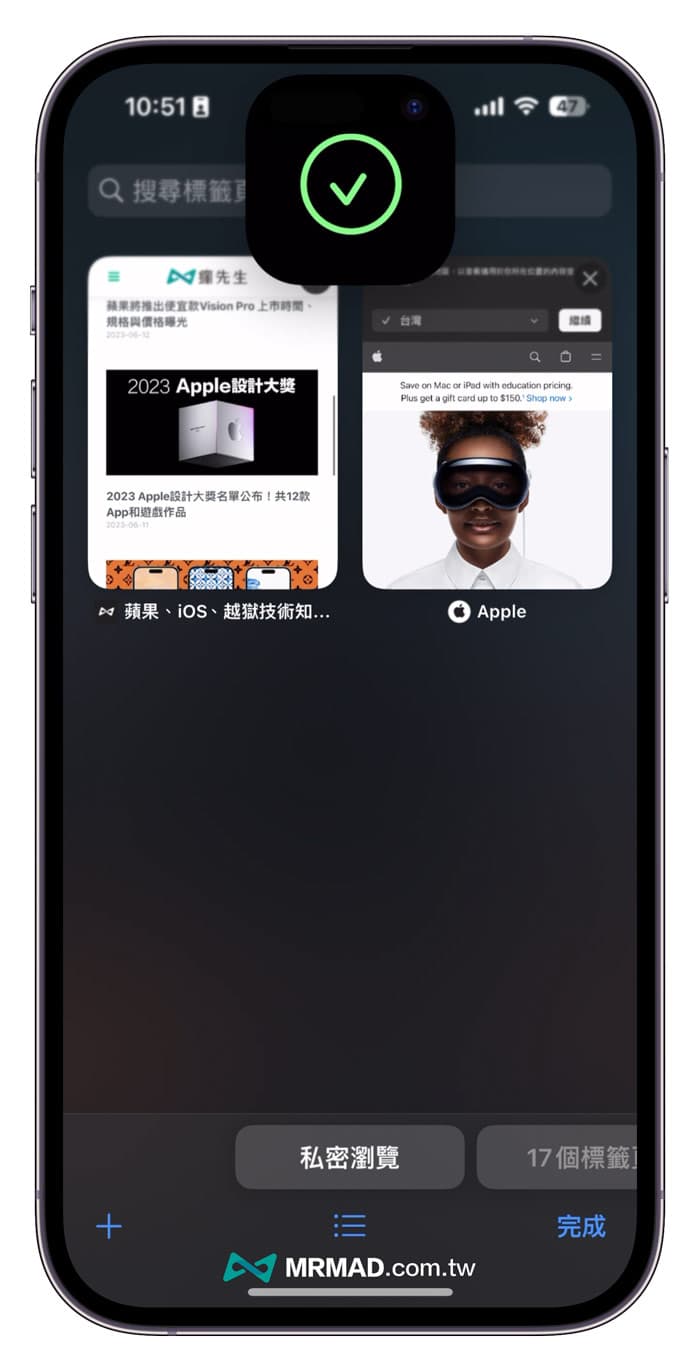 iPhone 如何開啟 Safari 私密瀏覽 Face ID 上鎖模式4