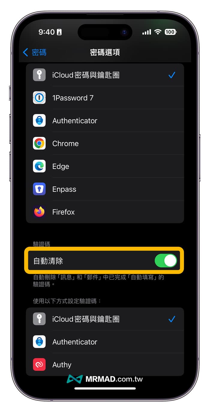 如何開啟iOS 17自動刪除iPhone驗證碼功能2