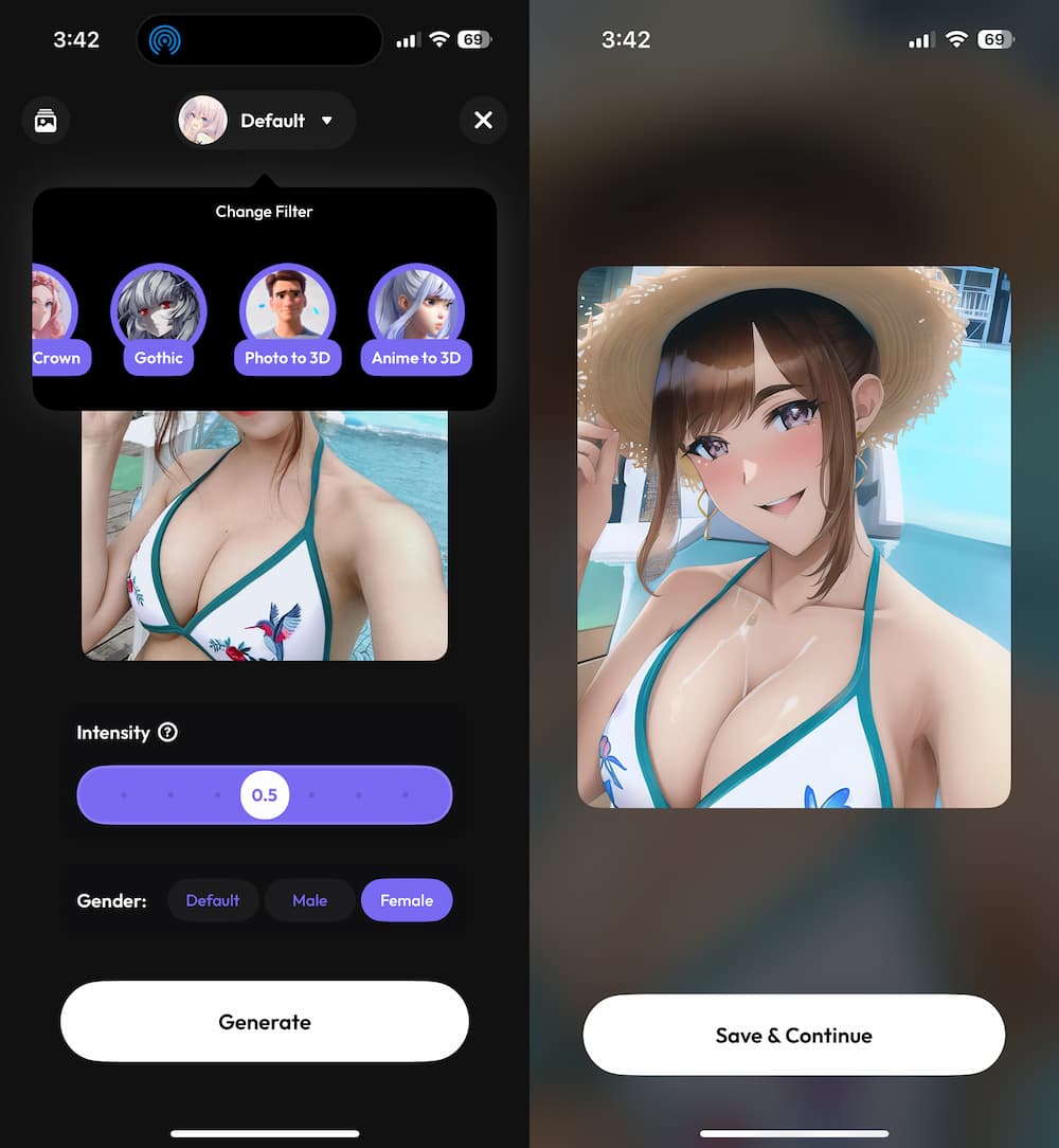 AI Anime Filter 照片轉卡通App教學1