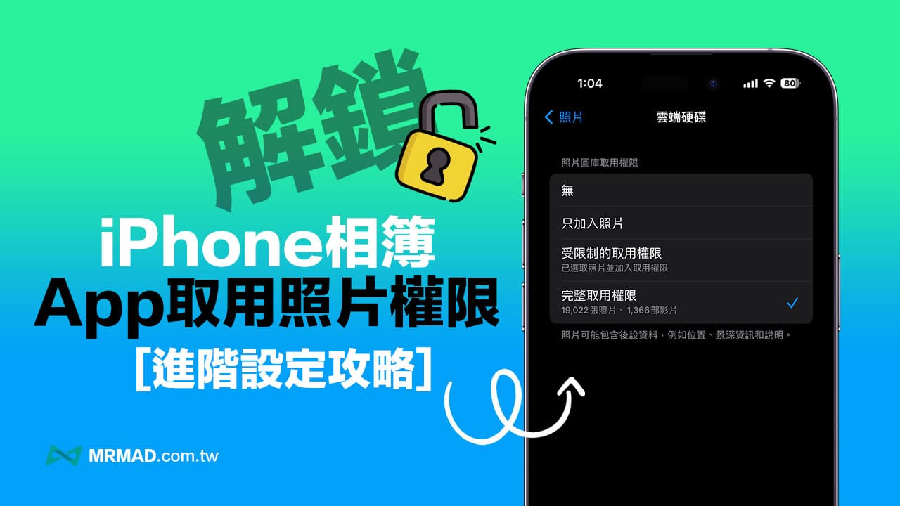 iPhone App照片圖庫取用權限如何設定？5招相片存取權調整技巧（iOS 17）