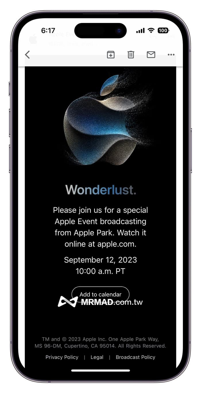 2023蘋果秋季發表會邀請函 Wonderlust 主題分析