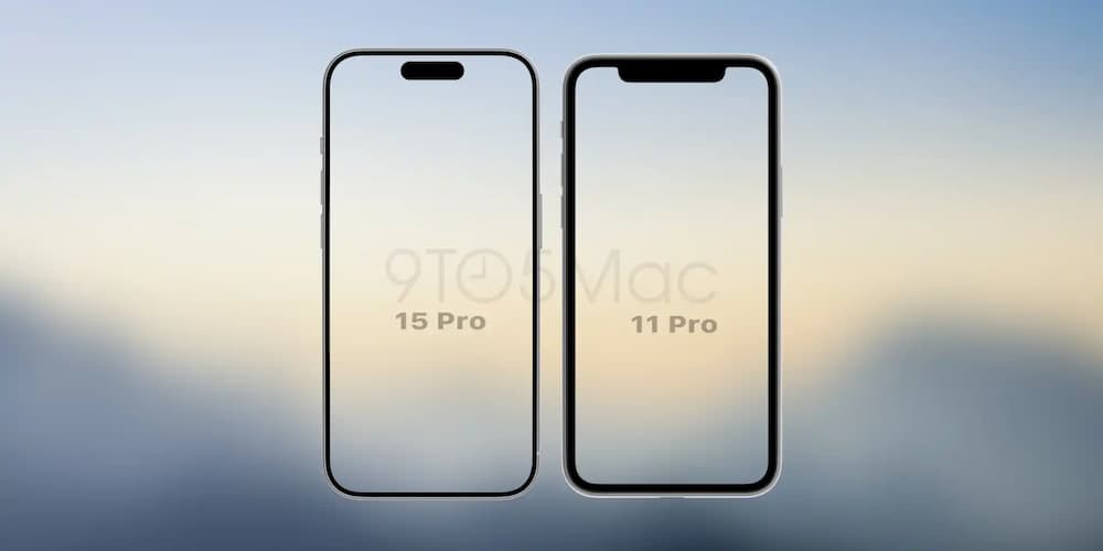 iPhone 15 Pro 窄邊框螢幕差異比較圖1