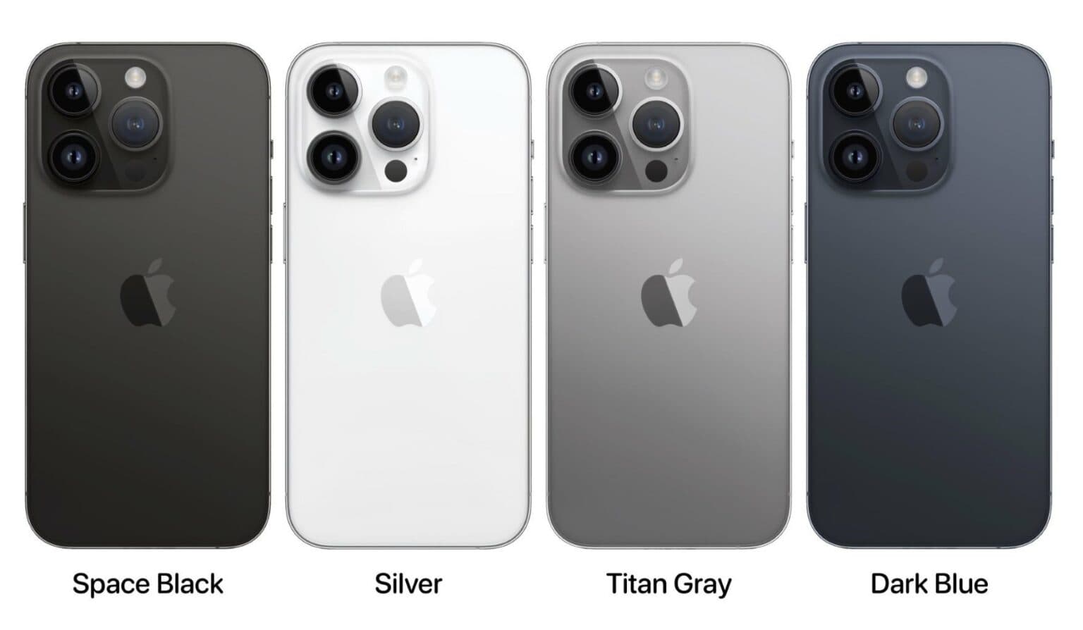藍灰色調顯示 iPhone 15 Pro 系列主打顏色