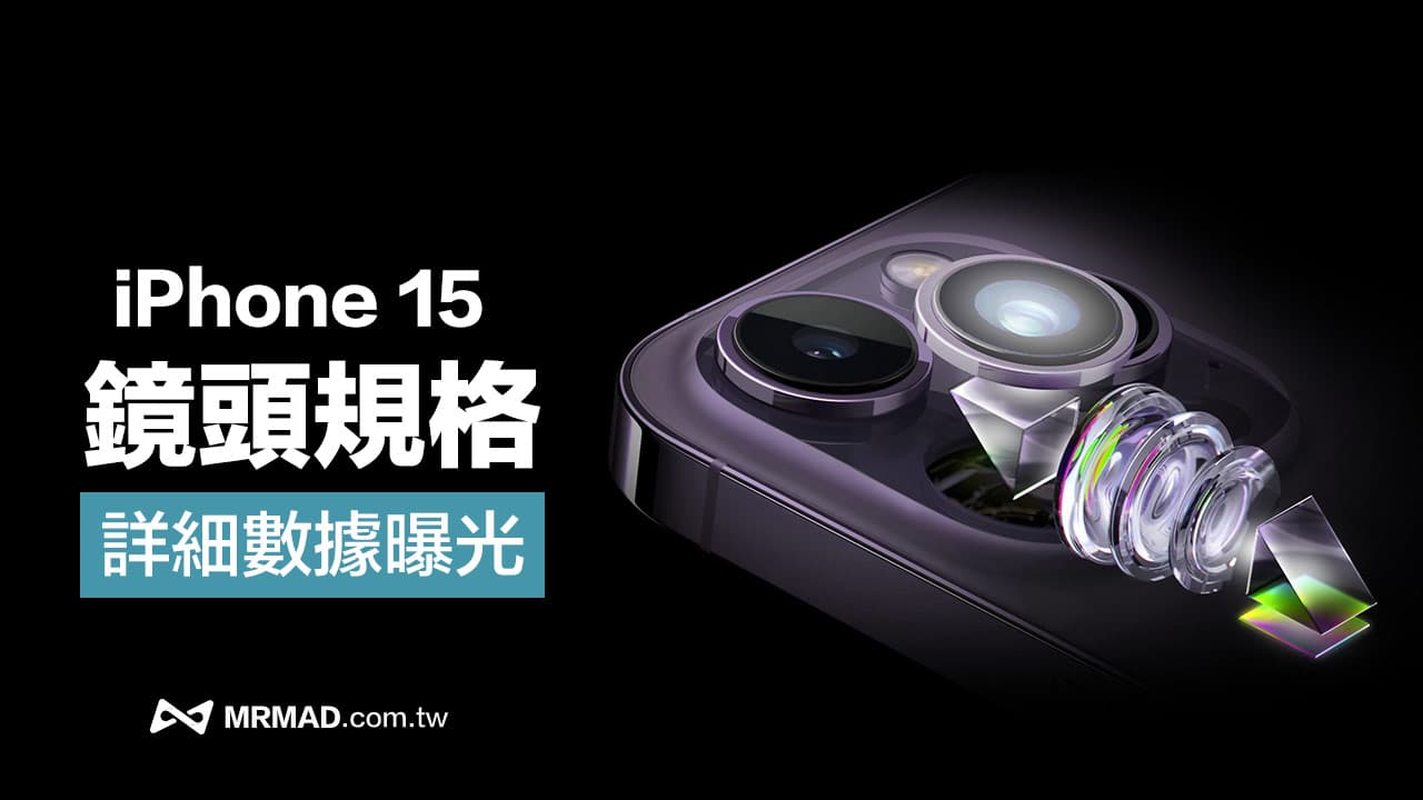apple iphone 15 series camera specs