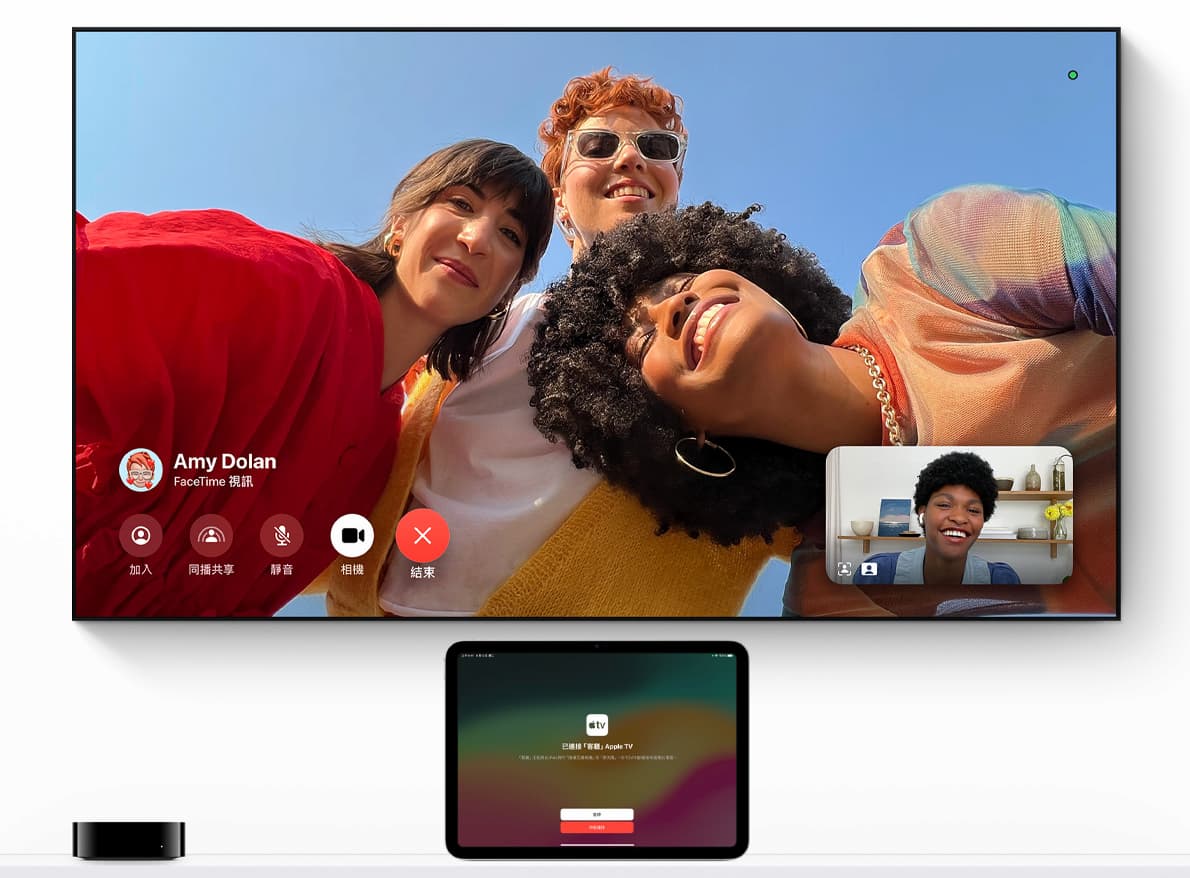 Apple TV支援 iPad FaceTime視訊通話
