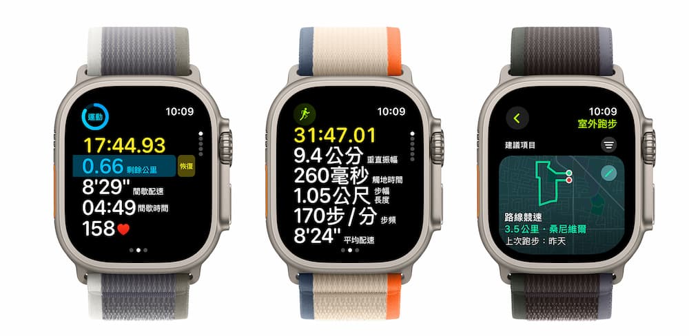 Apple Watch Ultra 2 與 Ultra 1 代功能比較1