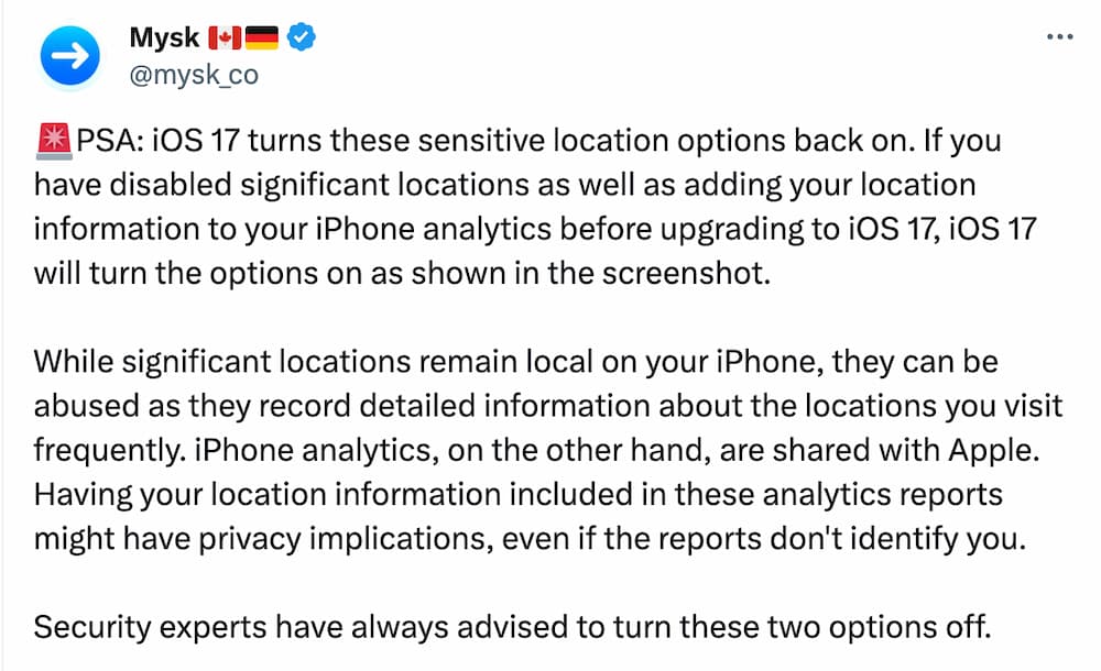 iOS 17隱私設定爆重大安全問題！快替iPhone關閉兩項重要功能1