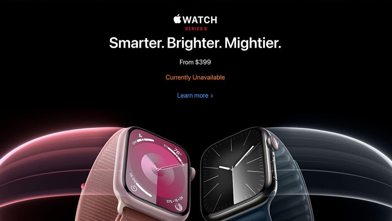 apple watch currently unavailable on apple website