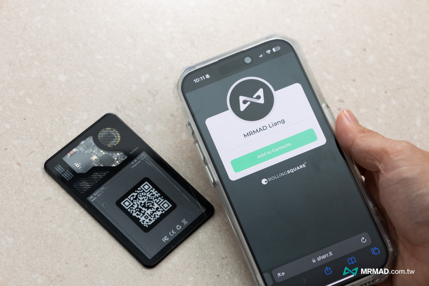 AirCard內建NFC整合個人數位名片終身免費使用3