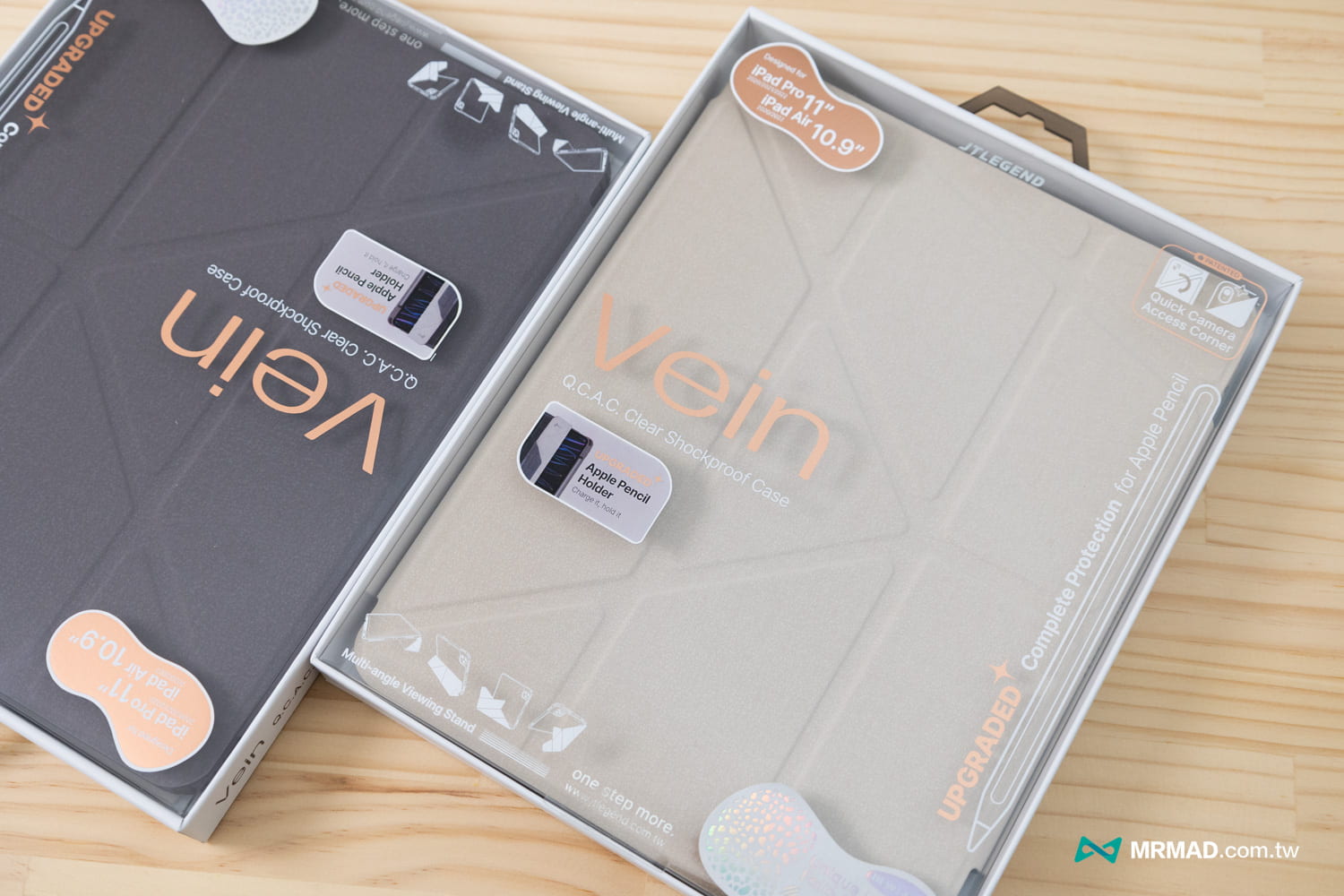  Vein iPad 透明背板+筆槽磁扣款