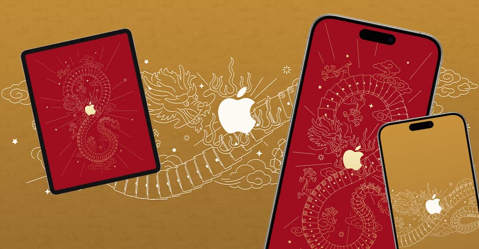 4 款蘋果 2024 龍年桌布免費下載，每款都超有過年喜氣味（適合iPhone、iPad與Mac套用）