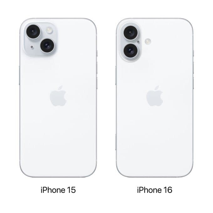 iPhone 16 vs iPhone 15 規格比較