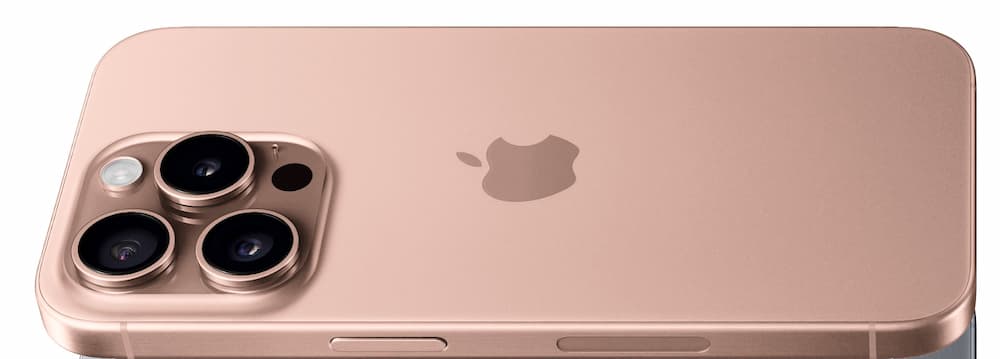 iPhone 16 Pro 玫瑰金色（玫瑰鈦金屬）