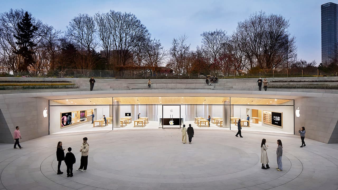 Apple 靜安零售店揭開內部設計，一起看中國最美的蘋果建築