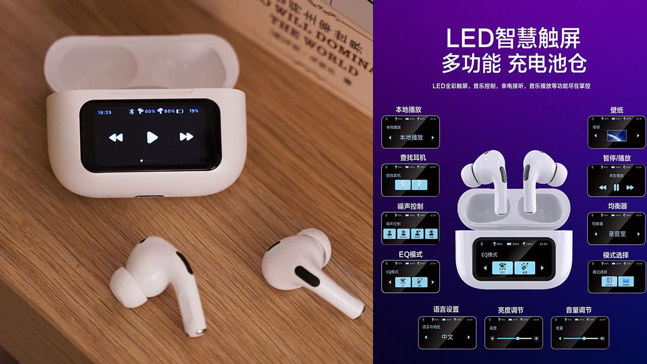 fake airpods touch charging