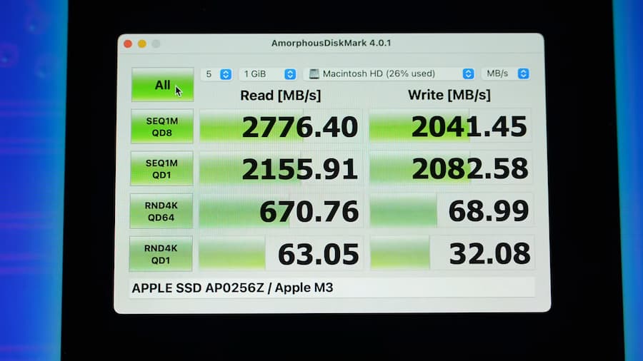 M3 MacBook Air SSD讀取速度比前代快82%！蘋果放棄低成本方式處理 2