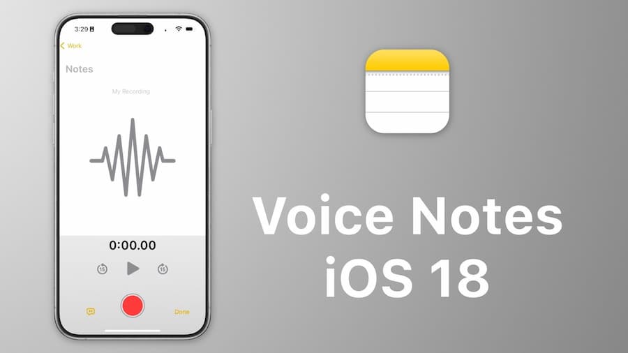 iOS 18 備忘錄新功能 1. 整合語音功能