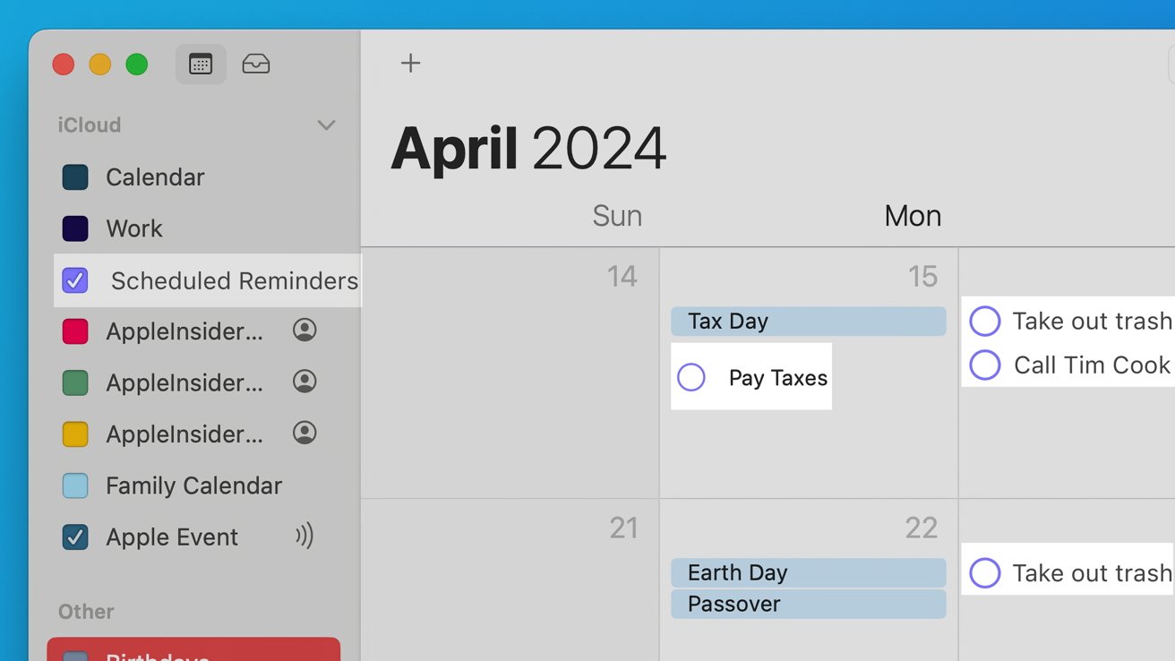 apple will integrate calendar and reminders for ios 18 2