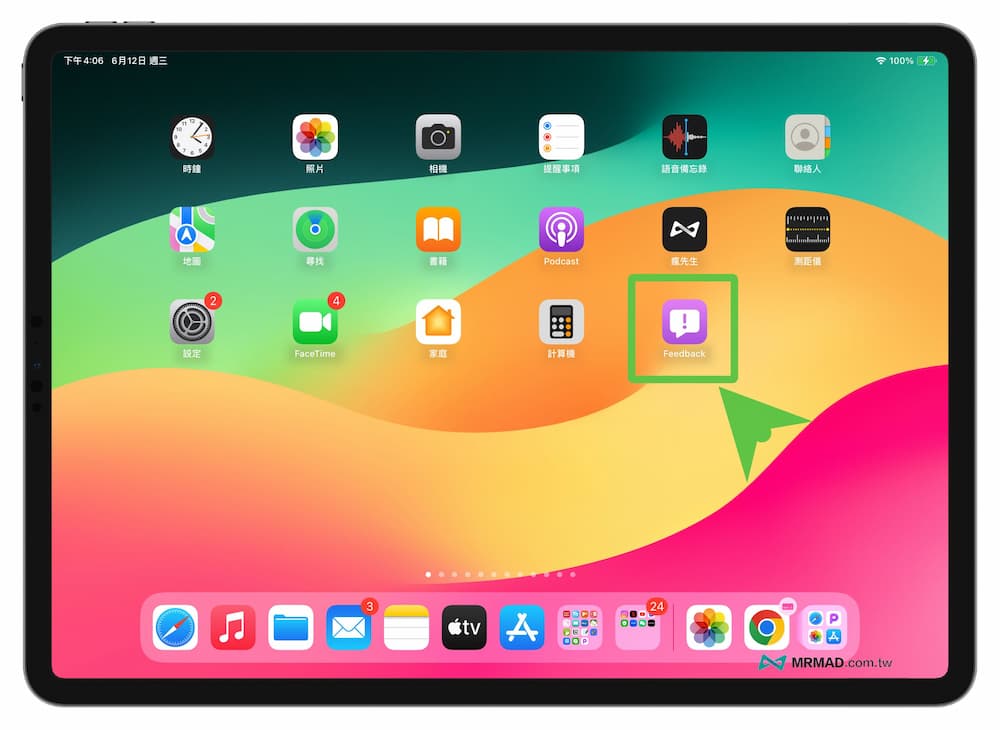 iPadOS桌面多出 Feedback App 是什麼