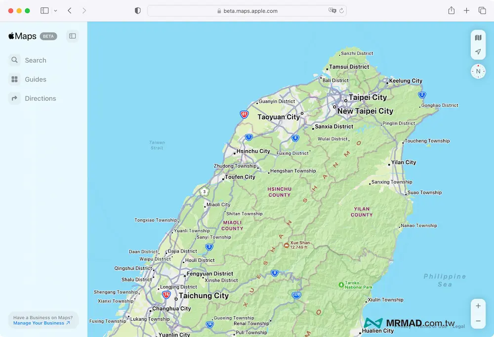 Apple Map（Apple地圖）網頁版重點整理