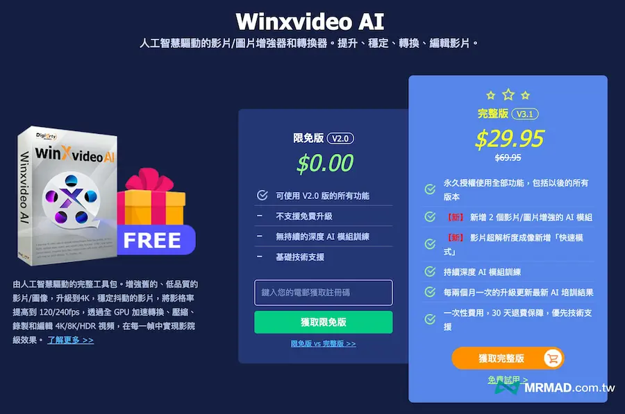 2024 最新 Winxvideo AI 限時免費序號領取